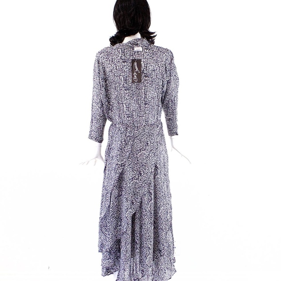 VTG 80's Chez Zvanni India SILK Dress - Picture 6 of 7